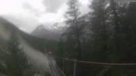 Archiv Foto Webcam Grächen: Charles Kuonen Hängebrücke 13:00