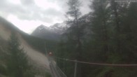 Archived image Webcam Grächen - View Suspension Bridge Charles Kuonen 15:00