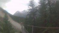 Archiv Foto Webcam Grächen: Charles Kuonen Hängebrücke 17:00