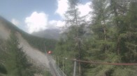 Archiv Foto Webcam Grächen: Charles Kuonen Hängebrücke 09:00