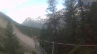 Archiv Foto Webcam Grächen: Charles Kuonen Hängebrücke 05:00