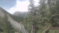 Archiv Foto Webcam Grächen: Charles Kuonen Hängebrücke 09:00