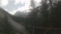Archiv Foto Webcam Grächen: Charles Kuonen Hängebrücke 13:00