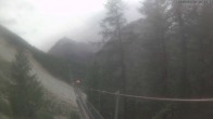 Archived image Webcam Grächen - View Suspension Bridge Charles Kuonen 15:00