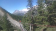 Archiv Foto Webcam Grächen: Charles Kuonen Hängebrücke 09:00