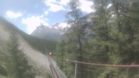 Archiv Foto Webcam Grächen: Charles Kuonen Hängebrücke 11:00