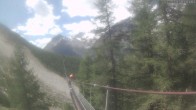Archiv Foto Webcam Grächen: Charles Kuonen Hängebrücke 11:00