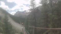 Archiv Foto Webcam Grächen: Charles Kuonen Hängebrücke 13:00