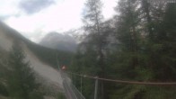 Archiv Foto Webcam Grächen: Charles Kuonen Hängebrücke 09:00