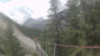 Archiv Foto Webcam Grächen: Charles Kuonen Hängebrücke 11:00