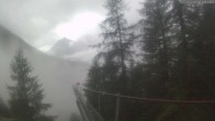 Archiv Foto Webcam Grächen: Charles Kuonen Hängebrücke 07:00
