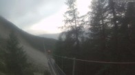 Archiv Foto Webcam Grächen: Charles Kuonen Hängebrücke 06:00
