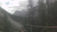 Archiv Foto Webcam Grächen: Charles Kuonen Hängebrücke 13:00