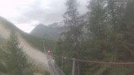 Archiv Foto Webcam Grächen: Charles Kuonen Hängebrücke 17:00