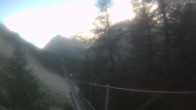 Archiv Foto Webcam Grächen: Charles Kuonen Hängebrücke 05:00