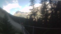 Archiv Foto Webcam Grächen: Charles Kuonen Hängebrücke 07:00