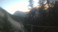 Archiv Foto Webcam Grächen: Charles Kuonen Hängebrücke 05:00