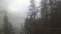 Archived image Webcam Grächen - View Suspension Bridge Charles Kuonen 05:00