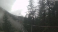Archived image Webcam Grächen - View Suspension Bridge Charles Kuonen 09:00