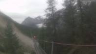 Archiv Foto Webcam Grächen: Charles Kuonen Hängebrücke 09:00