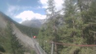 Archiv Foto Webcam Grächen: Charles Kuonen Hängebrücke 09:00
