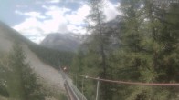 Archiv Foto Webcam Grächen: Charles Kuonen Hängebrücke 11:00