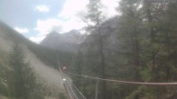 Archiv Foto Webcam Grächen: Charles Kuonen Hängebrücke 13:00