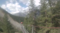 Archiv Foto Webcam Grächen: Charles Kuonen Hängebrücke 09:00
