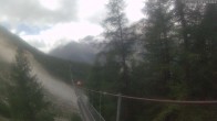 Archiv Foto Webcam Grächen: Charles Kuonen Hängebrücke 11:00