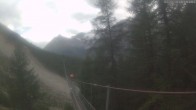 Archiv Foto Webcam Grächen: Charles Kuonen Hängebrücke 17:00