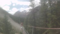 Archiv Foto Webcam Grächen: Charles Kuonen Hängebrücke 13:00