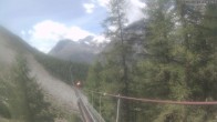 Archiv Foto Webcam Grächen: Charles Kuonen Hängebrücke 11:00