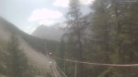 Archiv Foto Webcam Grächen: Charles Kuonen Hängebrücke 13:00