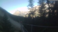 Archiv Foto Webcam Grächen: Charles Kuonen Hängebrücke 07:00