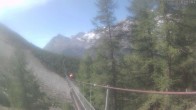 Archiv Foto Webcam Grächen: Charles Kuonen Hängebrücke 11:00