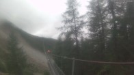 Archiv Foto Webcam Grächen: Charles Kuonen Hängebrücke 09:00