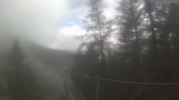 Archiv Foto Webcam Grächen: Charles Kuonen Hängebrücke 09:00