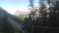 Archiv Foto Webcam Grächen: Charles Kuonen Hängebrücke 09:00