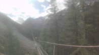 Archiv Foto Webcam Grächen: Charles Kuonen Hängebrücke 13:00