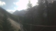 Archived image Webcam Grächen - View Suspension Bridge Charles Kuonen 15:00