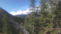 Archiv Foto Webcam Grächen: Charles Kuonen Hängebrücke 10:00