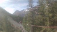Archived image Webcam Grächen - View Suspension Bridge Charles Kuonen 11:00