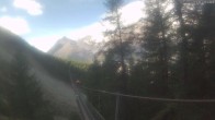 Archiv Foto Webcam Grächen: Charles Kuonen Hängebrücke 09:00