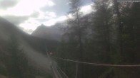 Archiv Foto Webcam Grächen: Charles Kuonen Hängebrücke 13:00