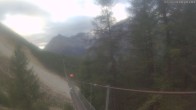 Archiv Foto Webcam Grächen: Charles Kuonen Hängebrücke 17:00