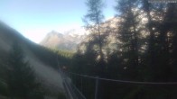 Archiv Foto Webcam Grächen: Charles Kuonen Hängebrücke 09:00