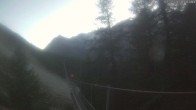 Archiv Foto Webcam Grächen: Charles Kuonen Hängebrücke 17:00