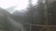 Archiv Foto Webcam Grächen: Charles Kuonen Hängebrücke 13:00