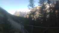 Archiv Foto Webcam Grächen: Charles Kuonen Hängebrücke 09:00