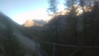 Archiv Foto Webcam Grächen: Charles Kuonen Hängebrücke 07:00